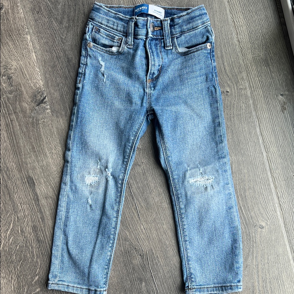 Old Navy Blue Distressed Jeans